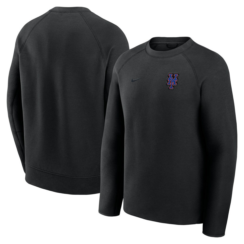 New York Mets Nike Tech Fleece Raglan Sweatshirt - MLB Sweatshirts