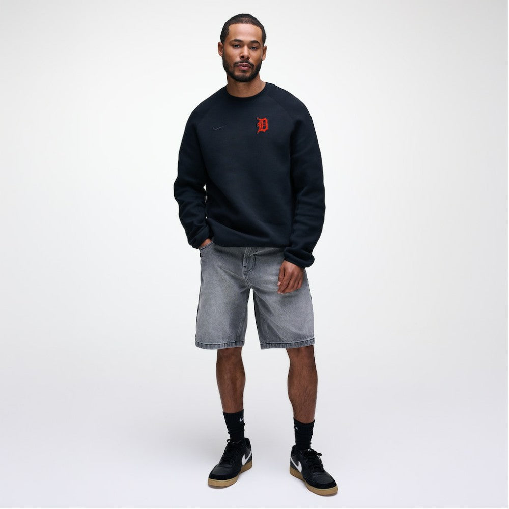 Detroit Tigers Nike Tech Fleece Raglan Sweatshirt - MLB Sweatshirts