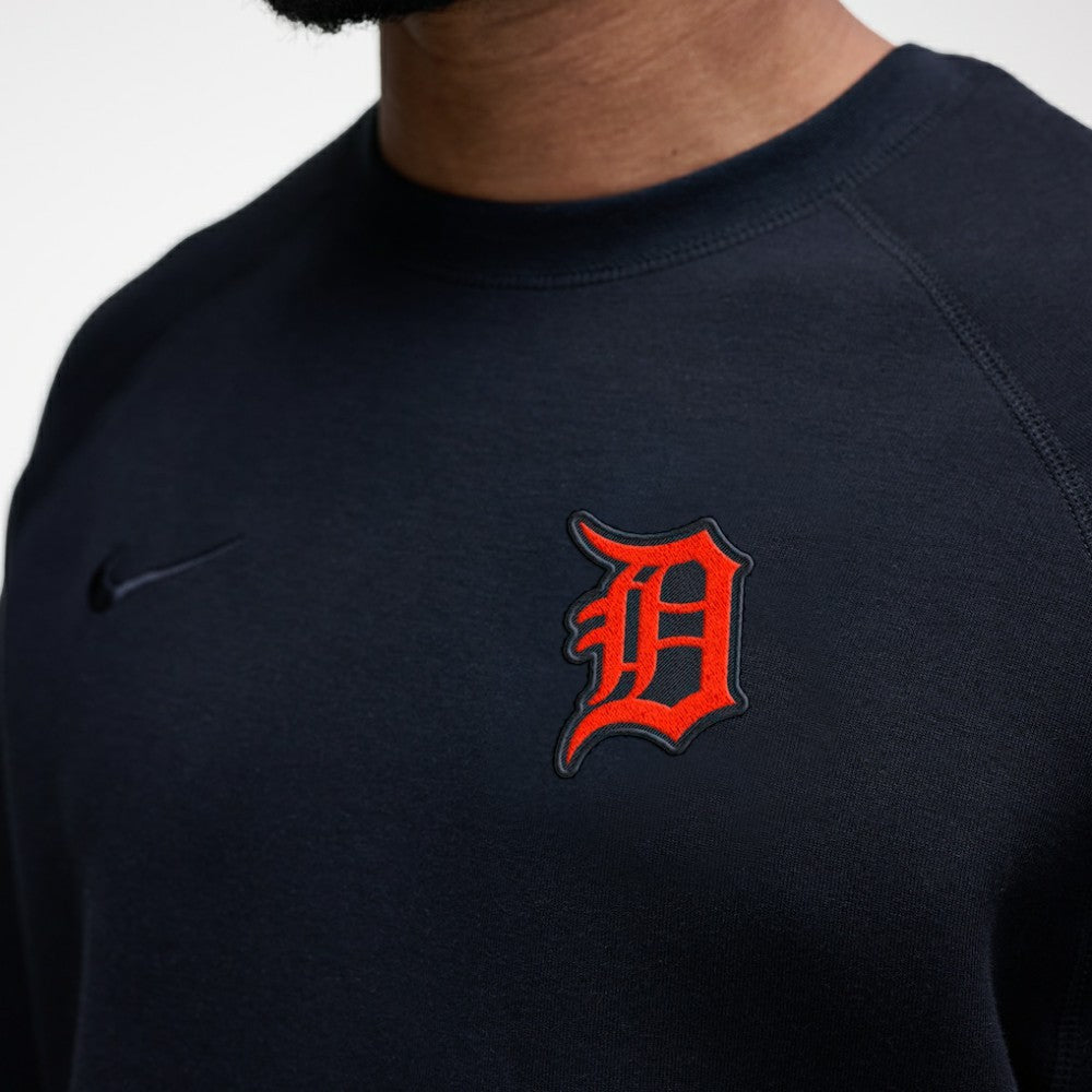 Detroit Tigers Nike Tech Fleece Raglan Sweatshirt - MLB Sweatshirts