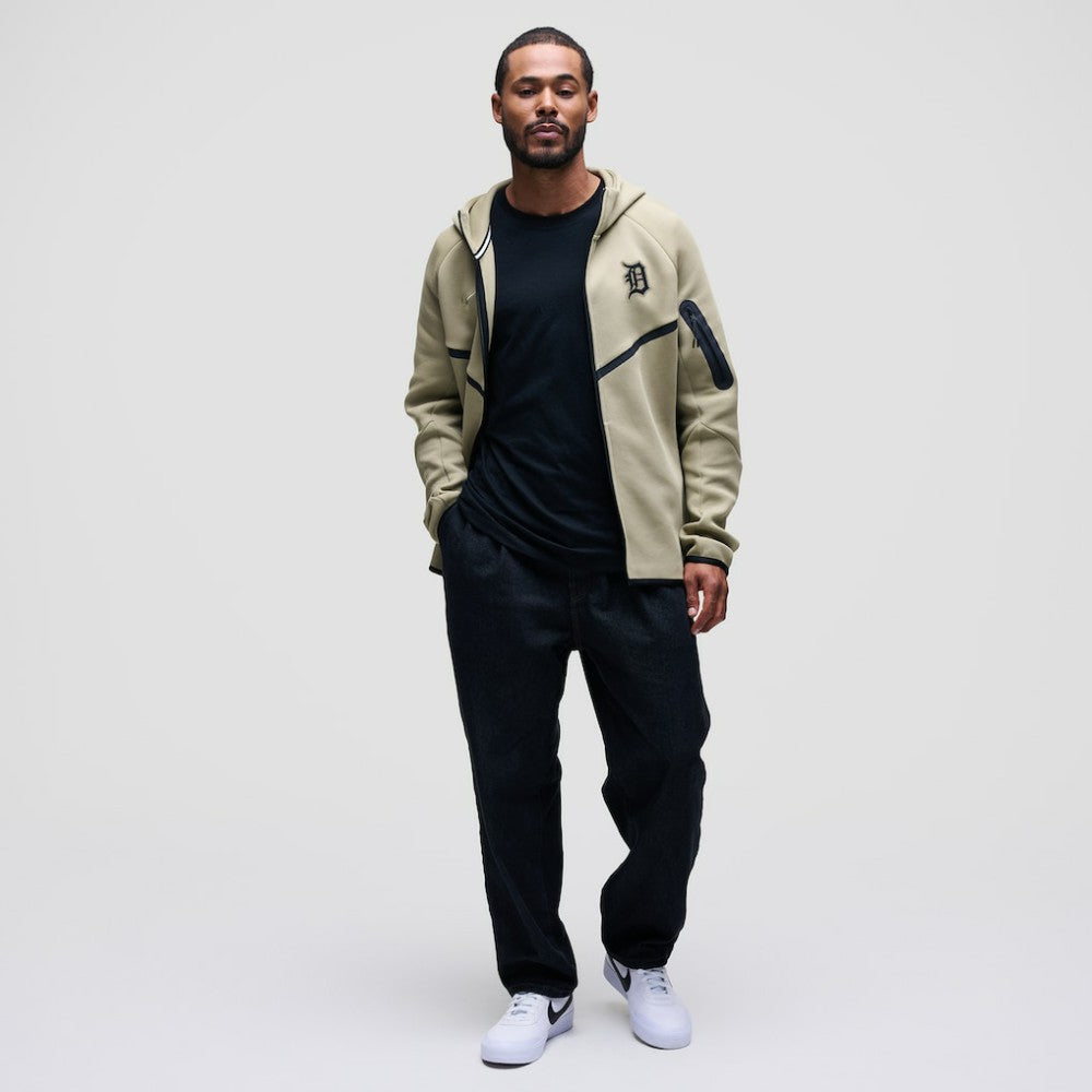 Detroit Tigers Nike Tech Fleece Raglan Full-Zip Windrunner Hoodie - MLB Hoodies