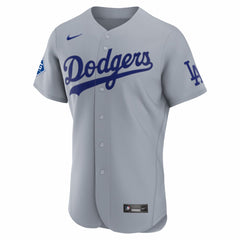 Los Angeles Dodgers Nike Road Sponsor Patch Authentic Jersey - MLB Jerseys