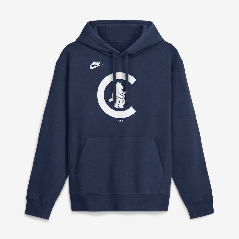 Chicago Cubs Nike Cooperstown Collection Logo Club Hoodie - MLB Hoodies