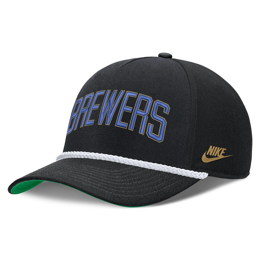 Milwaukee Brewers Nike Cooperstown Collection Rise Adjustable Hat - MLB Hats