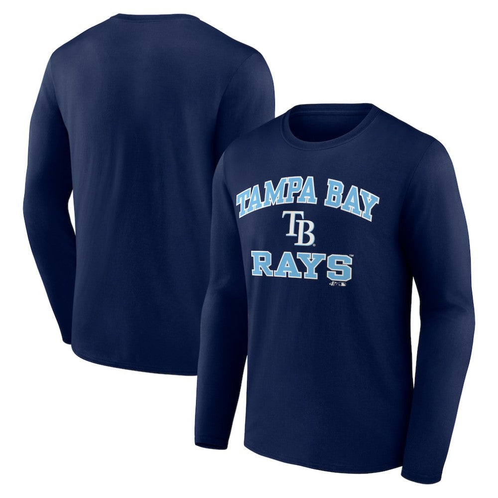 Tampa Bay Rays Logo Athletic Heart & Soul Long Sleeve T-Shirt - MLB T-shirts