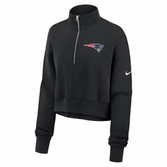 New England Patriots Women's Legacy Phoenix Fleece Cropped Half-Zip Sweatshirt | NFL Sale