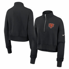 Chicago Bears Women's Legacy Phoenix Fleece Cropped Half-Zip Sweatshirt | NFL Sale