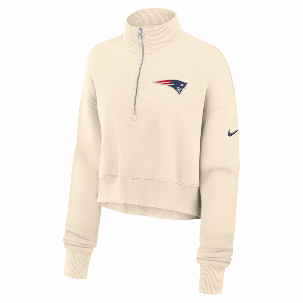 New England Patriots Women's Legacy Phoenix Fleece Cropped Half-Zip Sweatshirt | NFL Hot