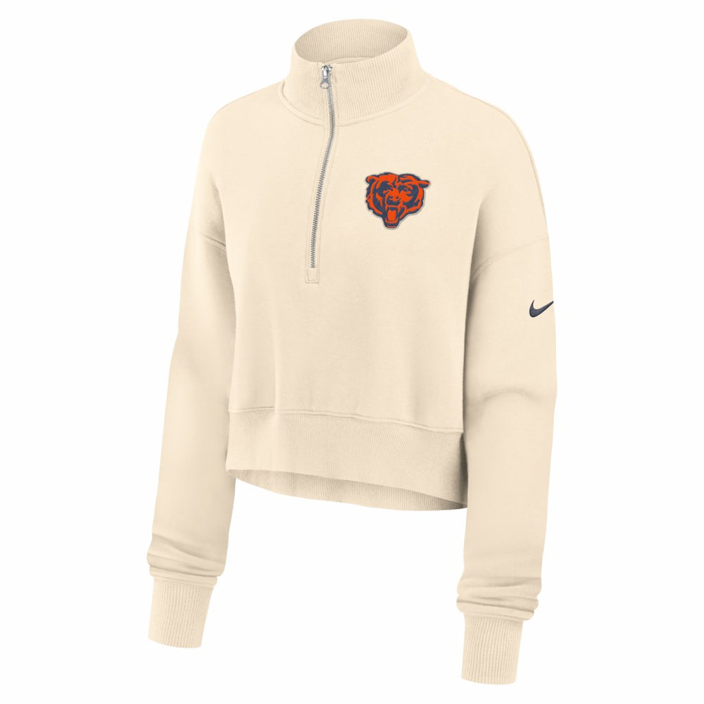Chicago Bears Women's Legacy Phoenix Fleece Cropped Half-Zip Sweatshirt | NFL Online