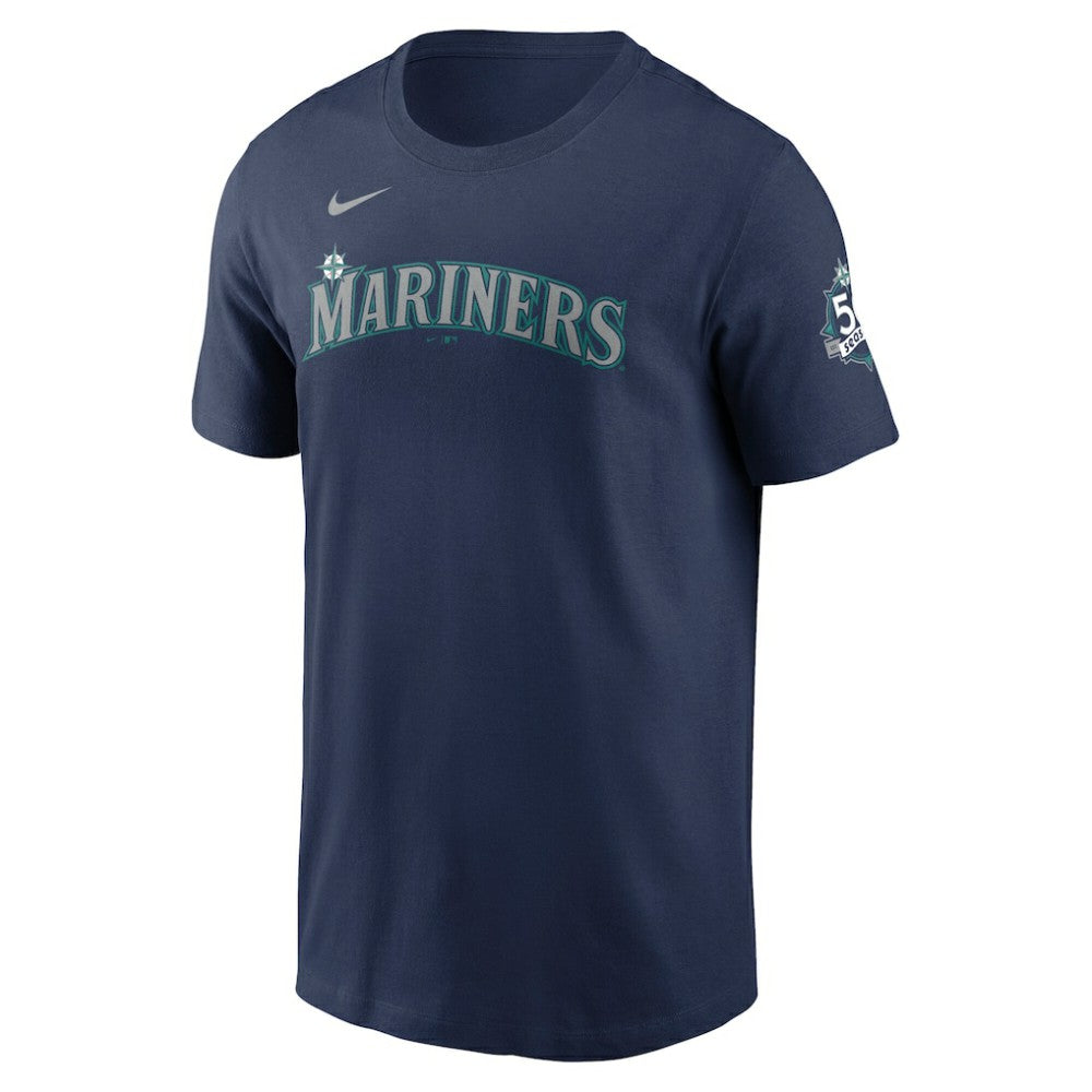 Cal Raleigh Seattle Mariners Nike 50th Season Name & Number T-Shirt - MLB T-shirts