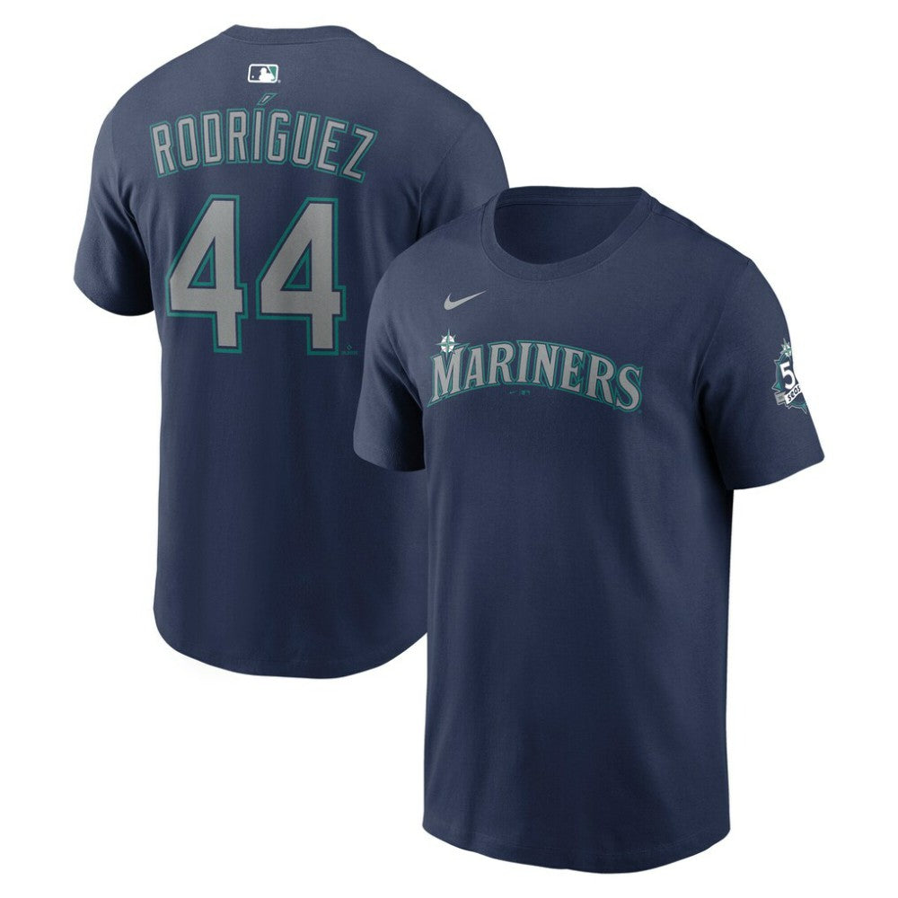 Julio Rodríguez Seattle Mariners Nike 50th Season Name & Number T-Shirt - MLB T-shirts