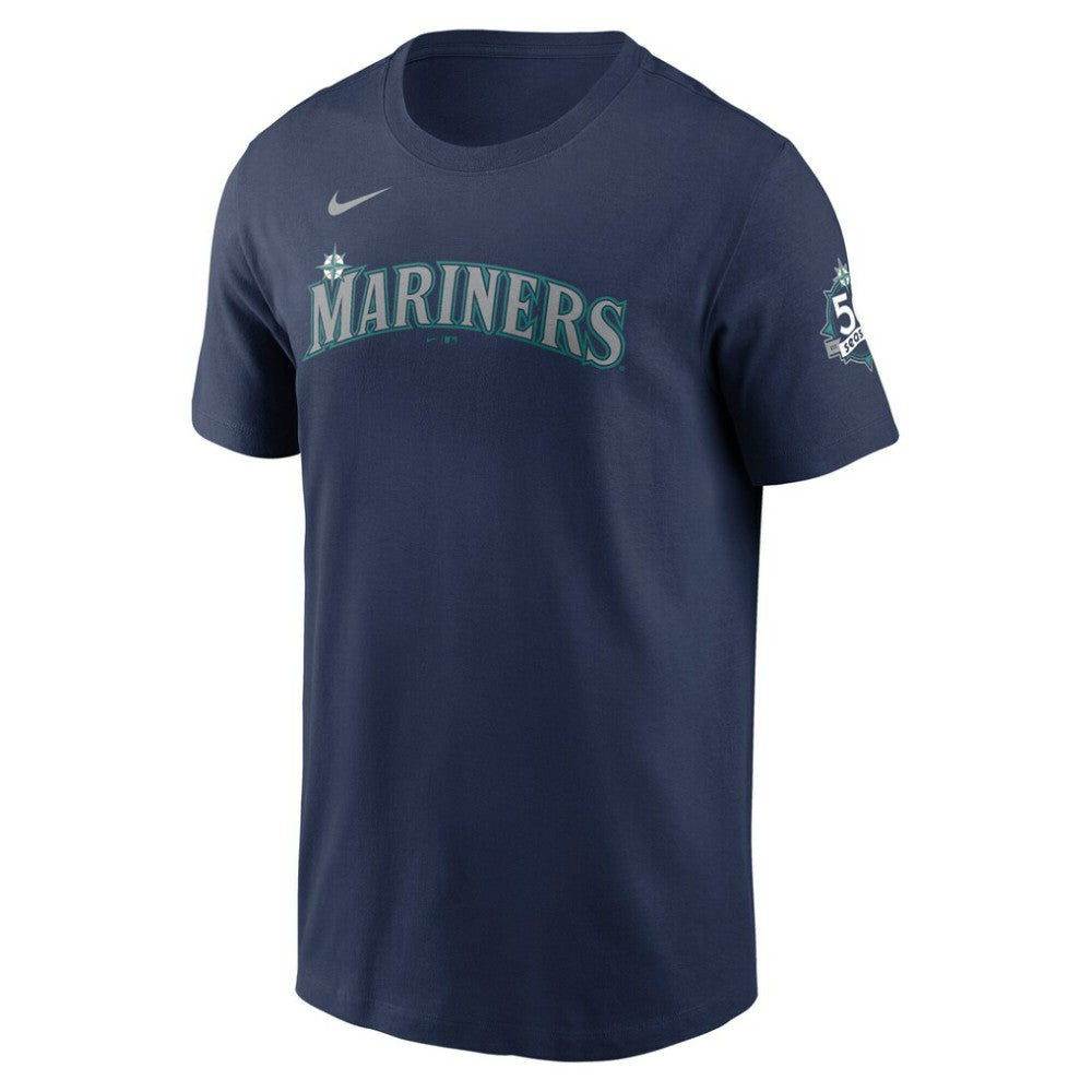 Julio Rodríguez Seattle Mariners Nike 50th Season Name & Number T-Shirt - MLB T-shirts