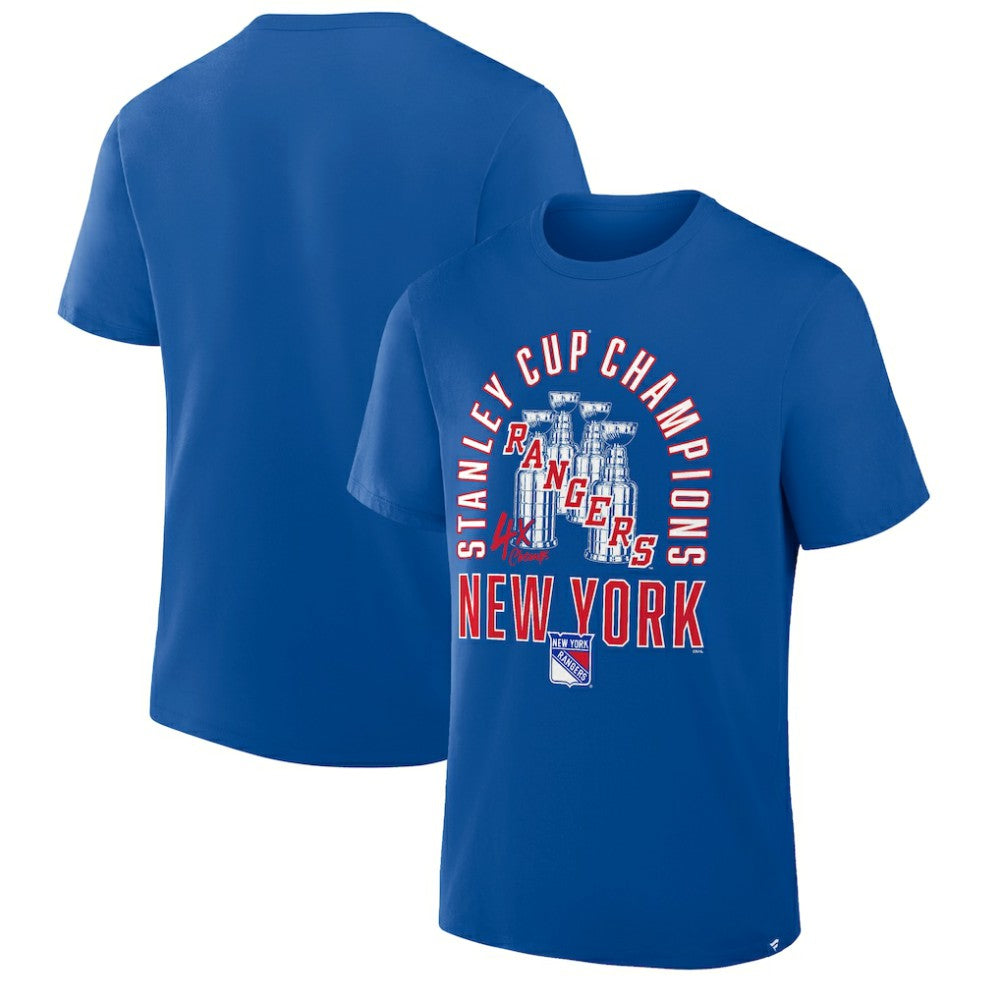 New York Rangers Fanatics 4x Stanley Cup Champions T-Shirt -  NHL T-shirts