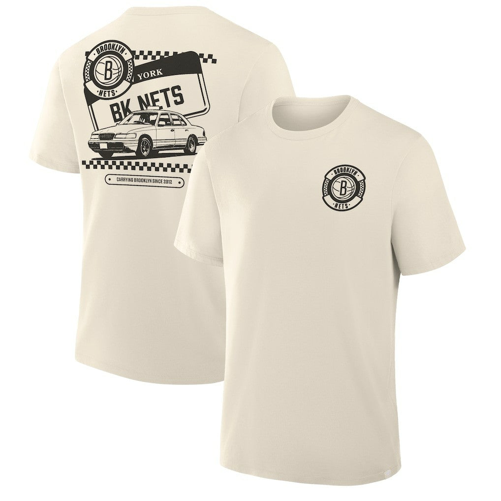 Cream Brooklyn Nets Team Culture T-Shirt | NBA