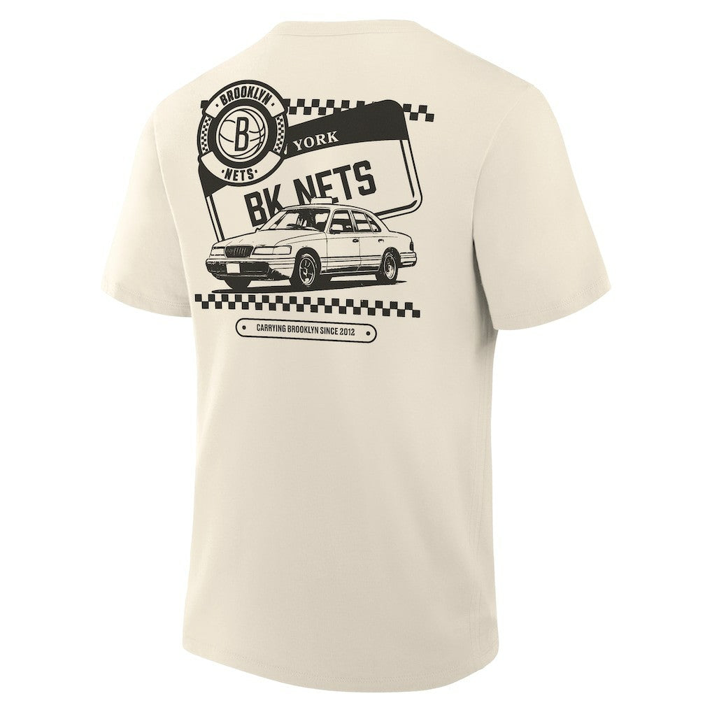 Cream Brooklyn Nets Team Culture T-Shirt | NBA