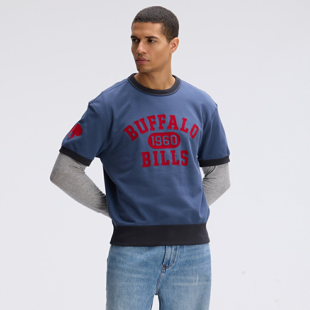 Buffalo Bills IconicFleece Short Sleeve Sweatshirt | NFL On sale