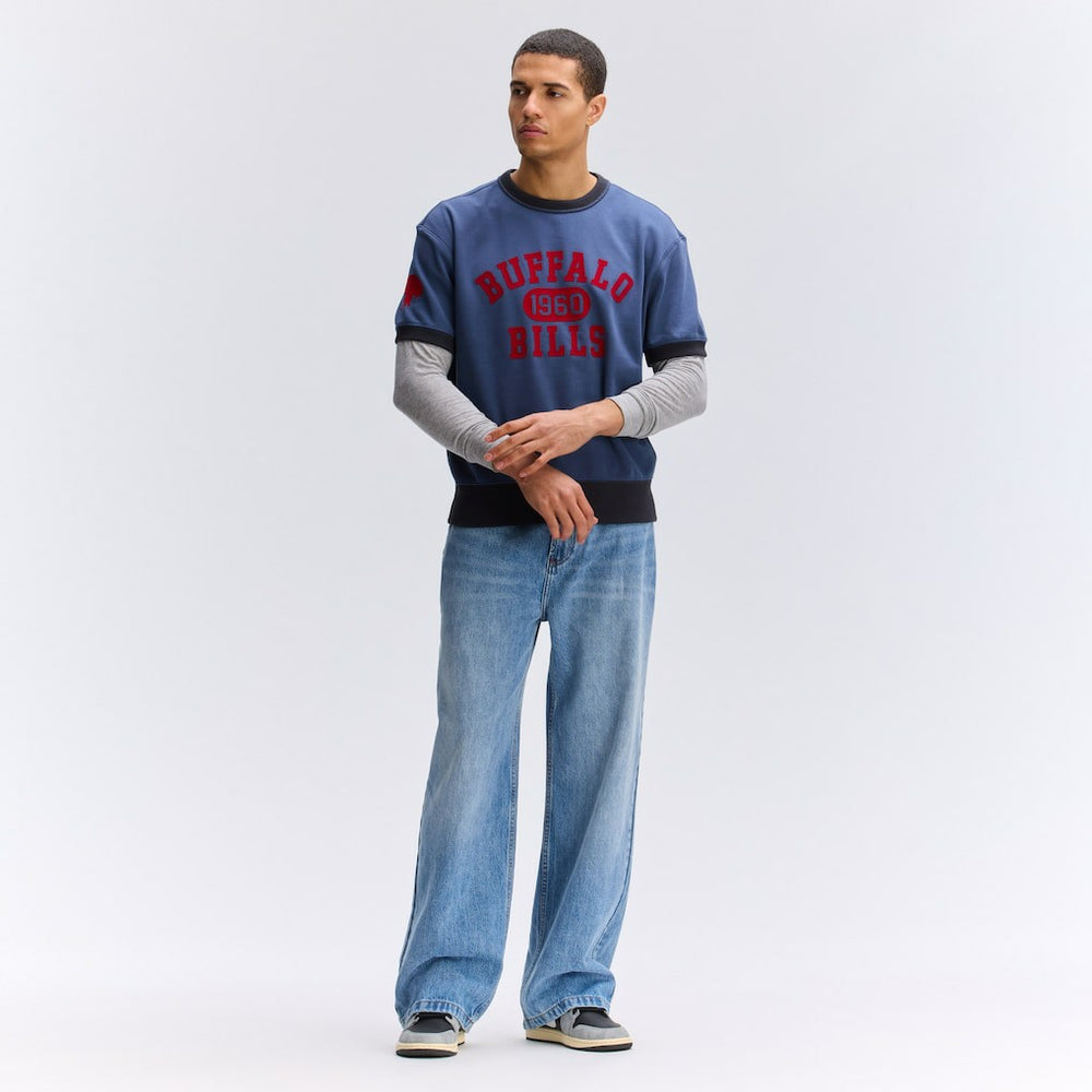 Buffalo Bills IconicFleece Short Sleeve Sweatshirt | NFL On sale