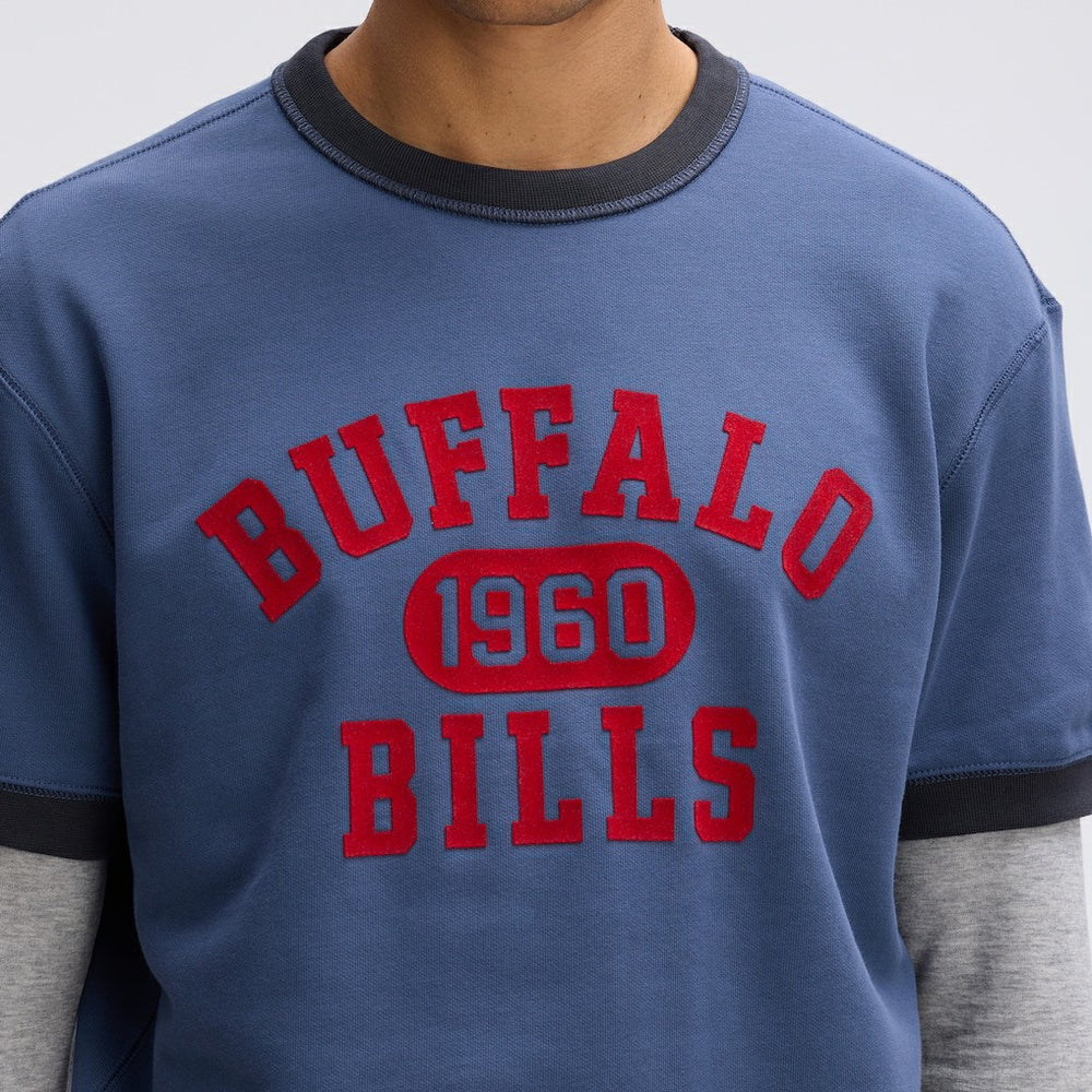 Buffalo Bills IconicFleece Short Sleeve Sweatshirt | NFL On sale