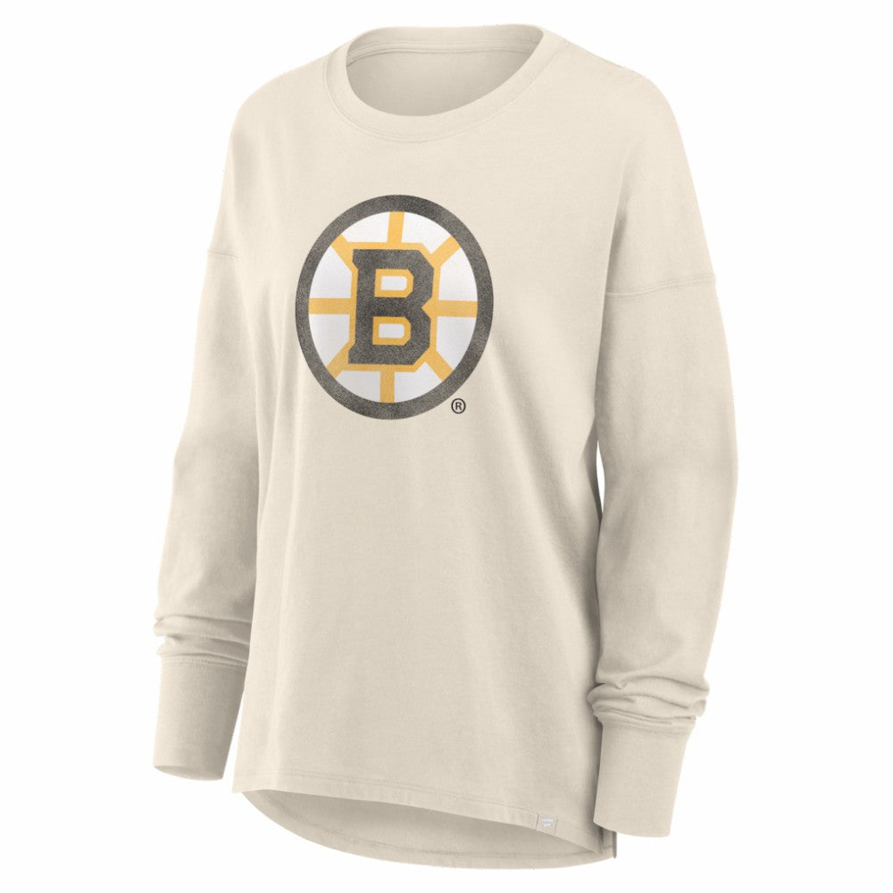 Boston Bruins Fanatics Women's Distressed Logo Long Sleeve T-Shirt -  NHL T-shirts