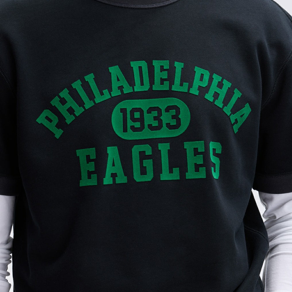 Philadelphia Eagles IconicFleece Short Sleeve Sweatshirt | NFL Hot