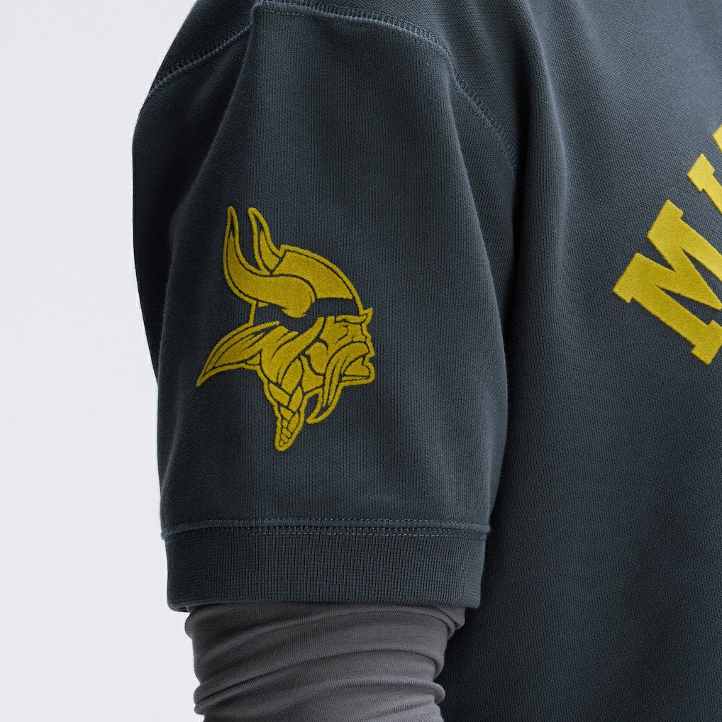 Minnesota Vikings IconicFleece Short Sleeve Sweatshirt | NFL Online