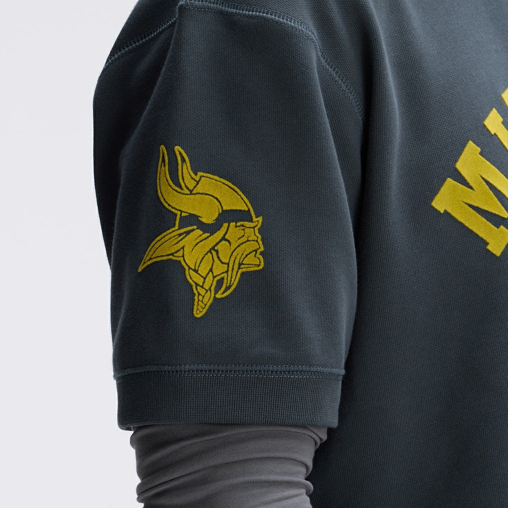 Minnesota Vikings IconicFleece Short Sleeve Sweatshirt | NFL Online