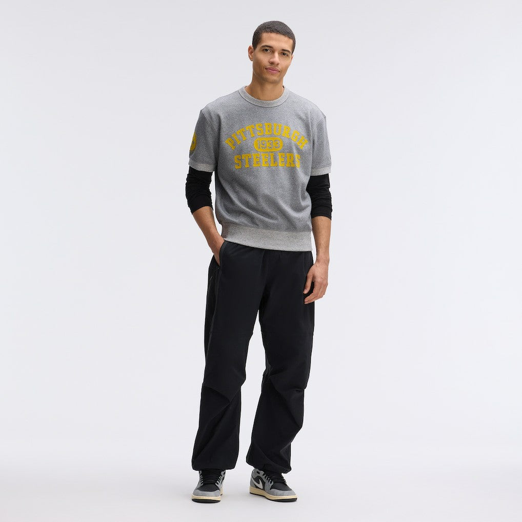 Pittsburgh Steelers IconicFleece Short Sleeve Sweatshirt | NFL New