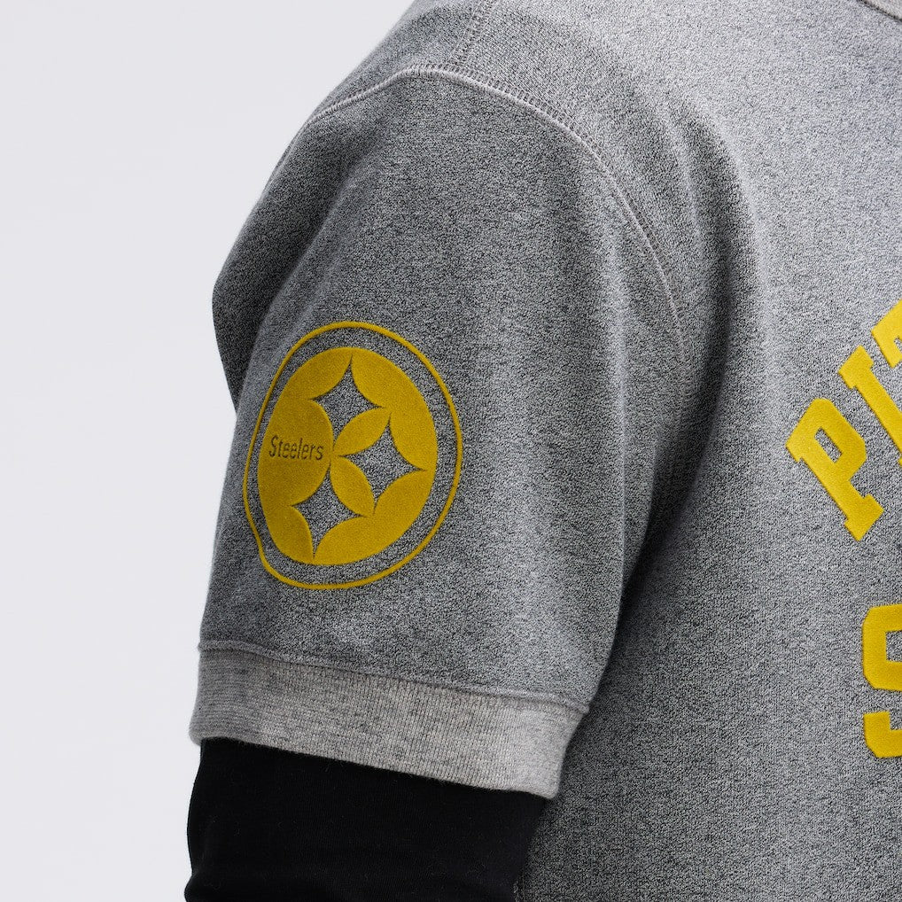Pittsburgh Steelers IconicFleece Short Sleeve Sweatshirt | NFL New