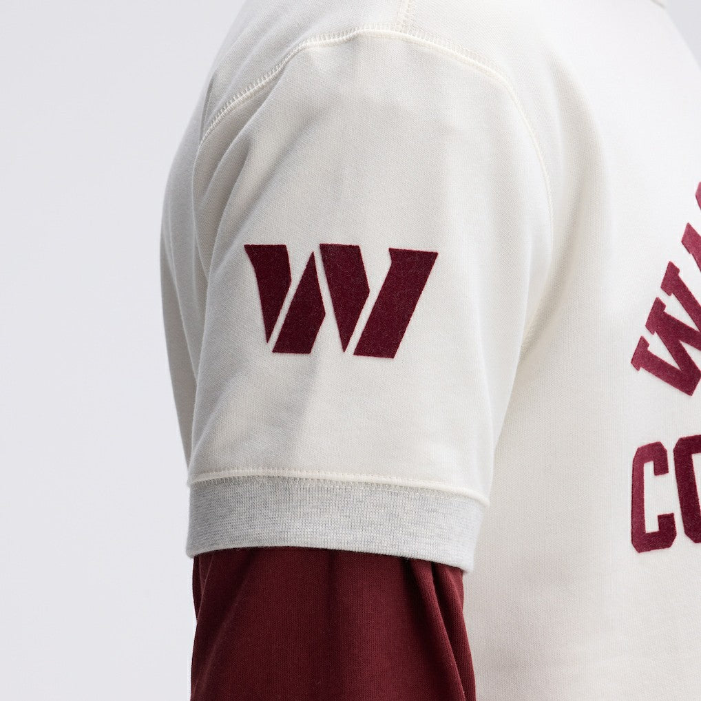 Washington Commanders IconicFleece Short Sleeve Sweatshirt | NFL Discount