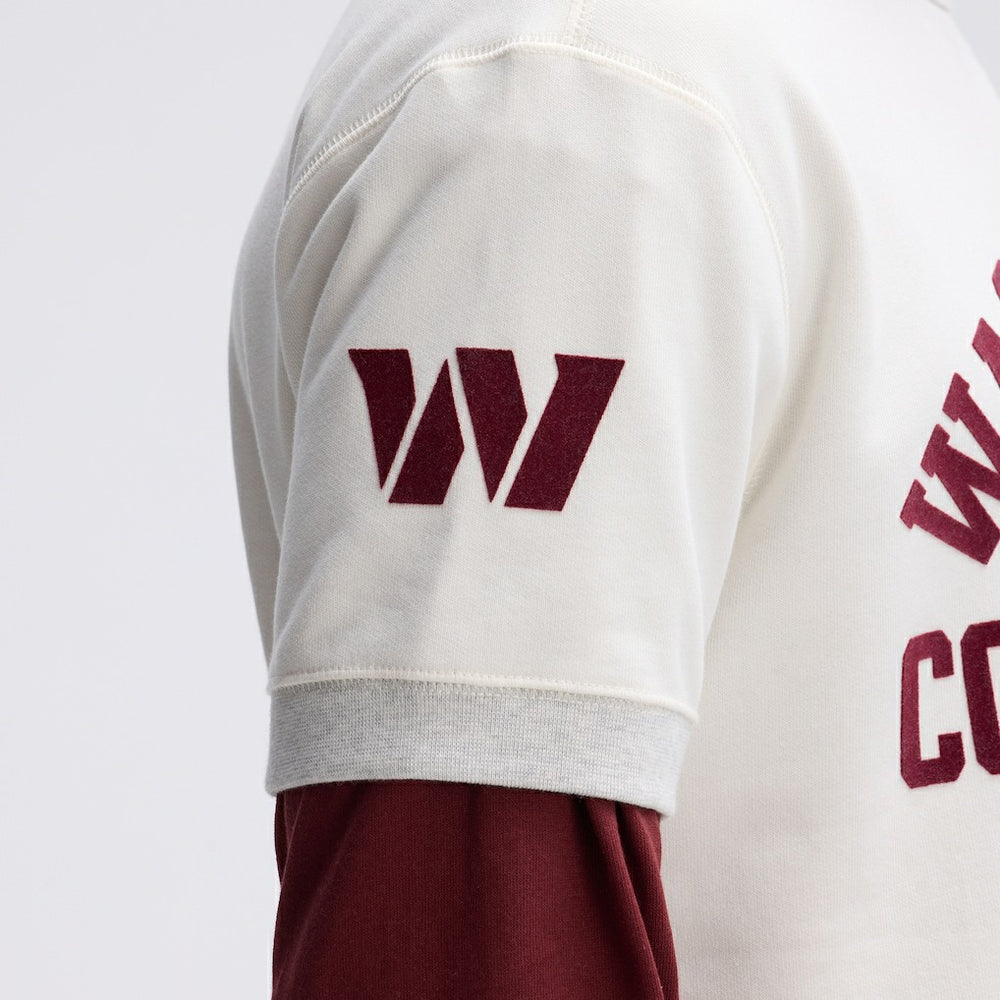 Washington Commanders IconicFleece Short Sleeve Sweatshirt | NFL Discount