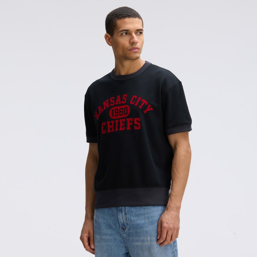 Kansas City Chiefs IconicFleece Short Sleeve Sweatshirt | NFL Sale