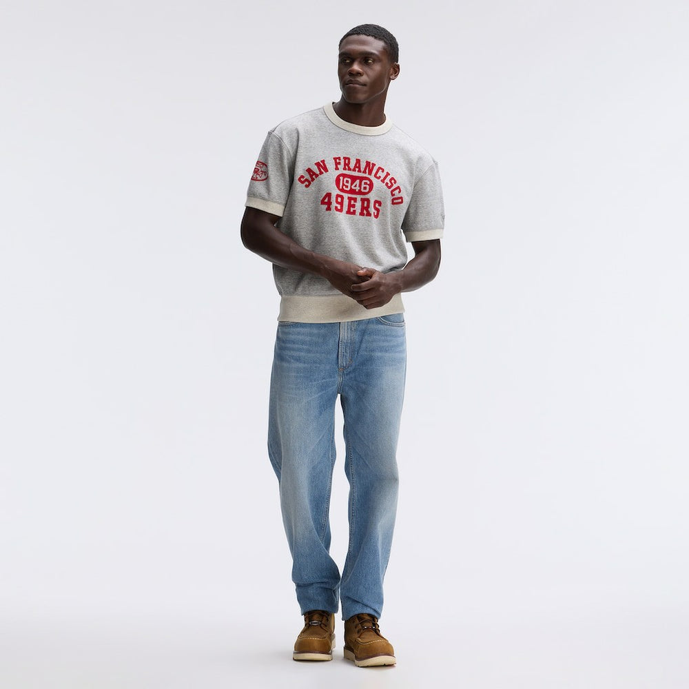 San Francisco 49ers IconicFleece Short Sleeve Sweatshirt | NFL US
