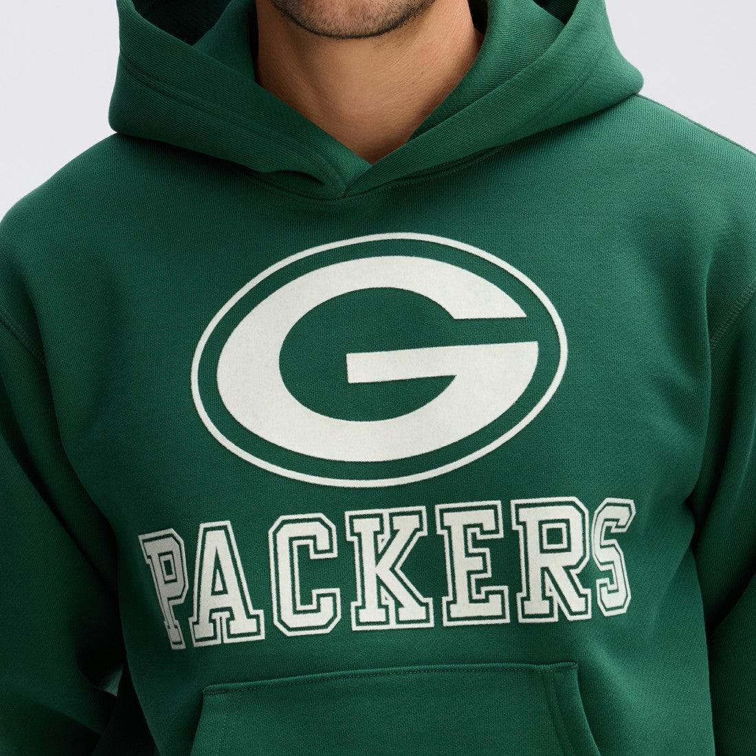 Green Bay Packers IconicFleece Flocked Hoodie | NFL Outlet