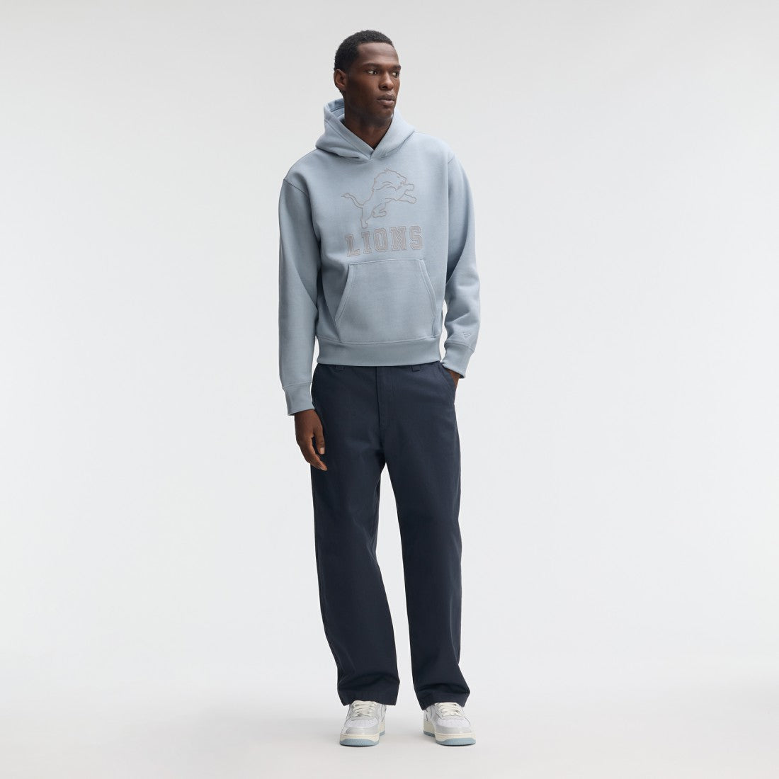 Detroit Lions IconicFleece Flocked Hoodie | NFL New