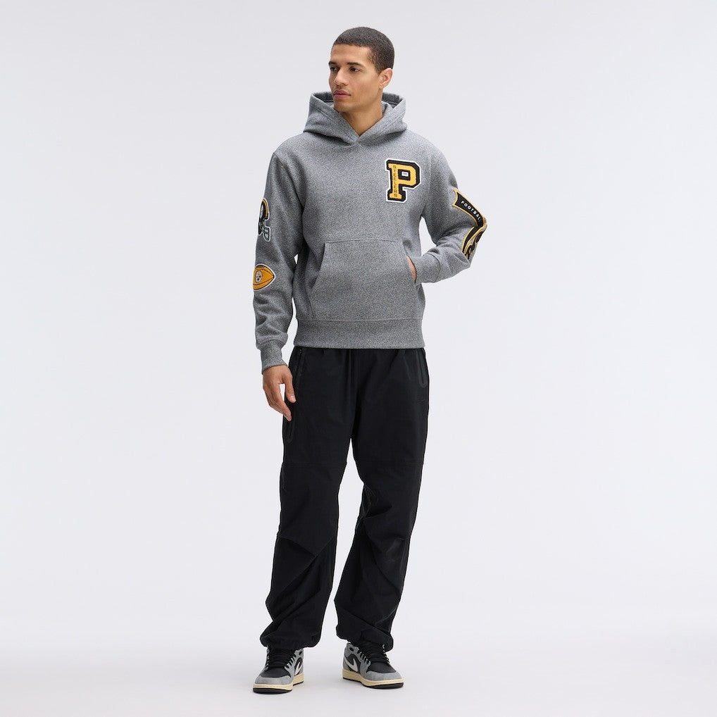 Pittsburgh Steelers IconicFleece Letterman Hoodie | NFL Discount