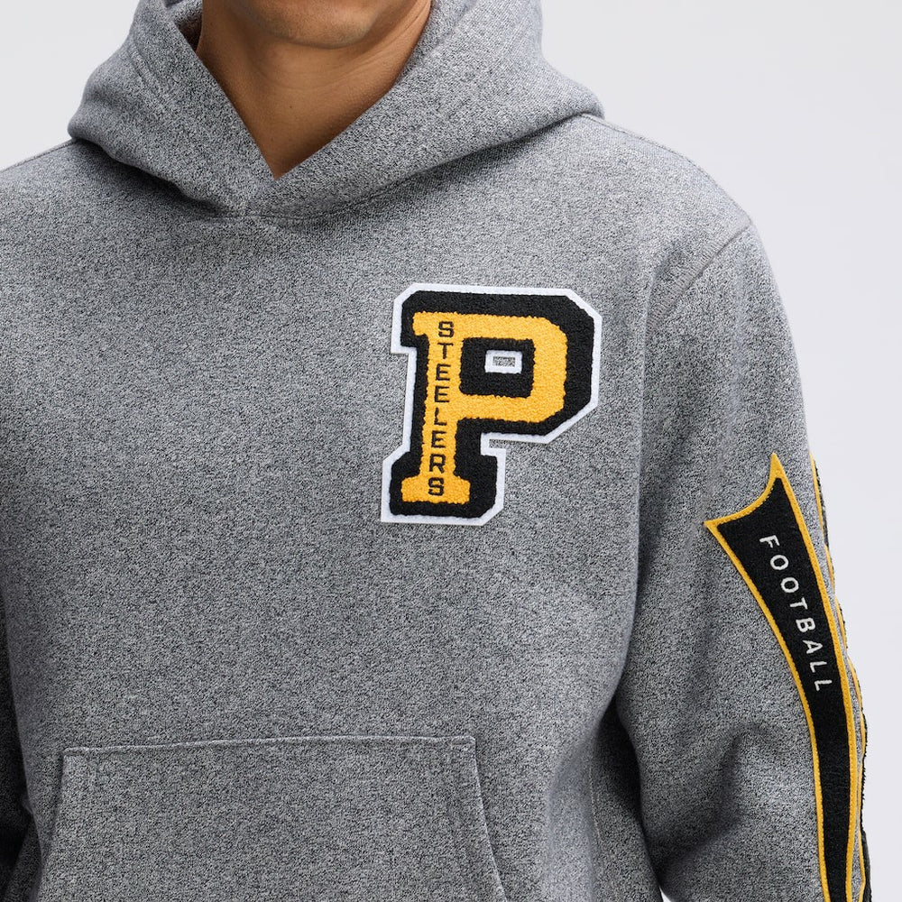 Pittsburgh Steelers IconicFleece Letterman Hoodie | NFL Discount