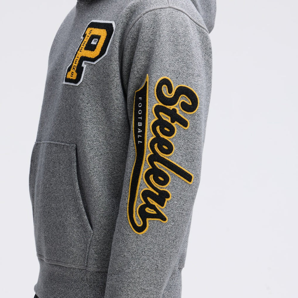 Pittsburgh Steelers IconicFleece Letterman Hoodie | NFL Discount