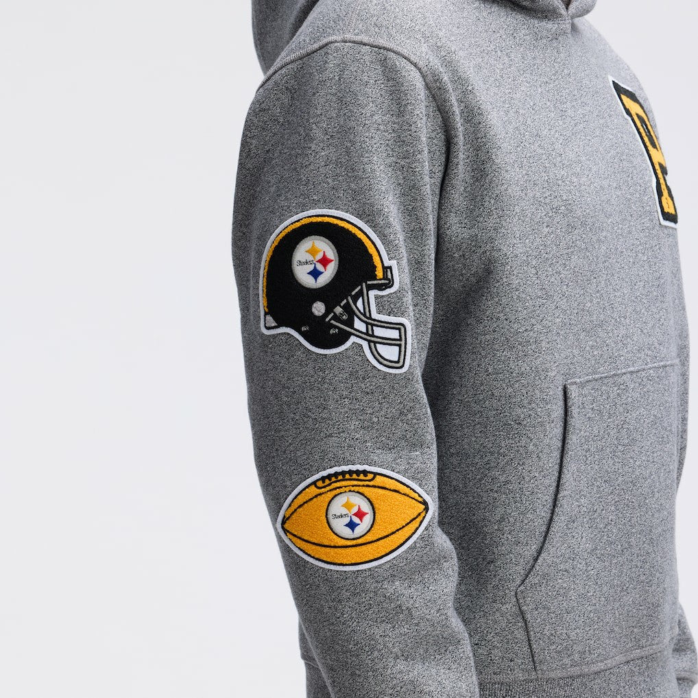 Pittsburgh Steelers IconicFleece Letterman Hoodie | NFL Discount