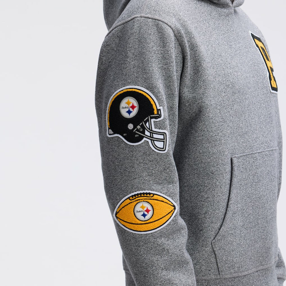 Pittsburgh Steelers IconicFleece Letterman Hoodie | NFL Discount
