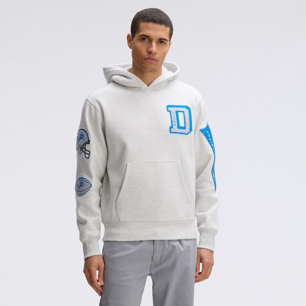 Detroit Lions IconicFleece Letterman Hoodie | NFL Hot