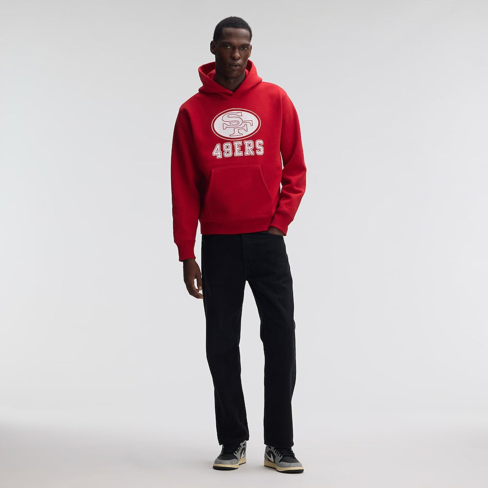San Francisco 49ers IconicFleece Flocked Hoodie | NFL Hot