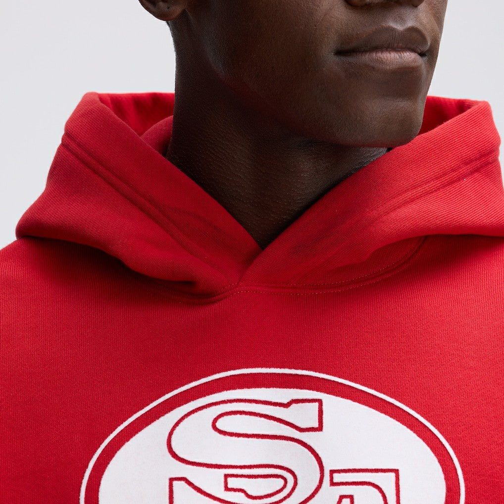San Francisco 49ers IconicFleece Flocked Hoodie | NFL Hot