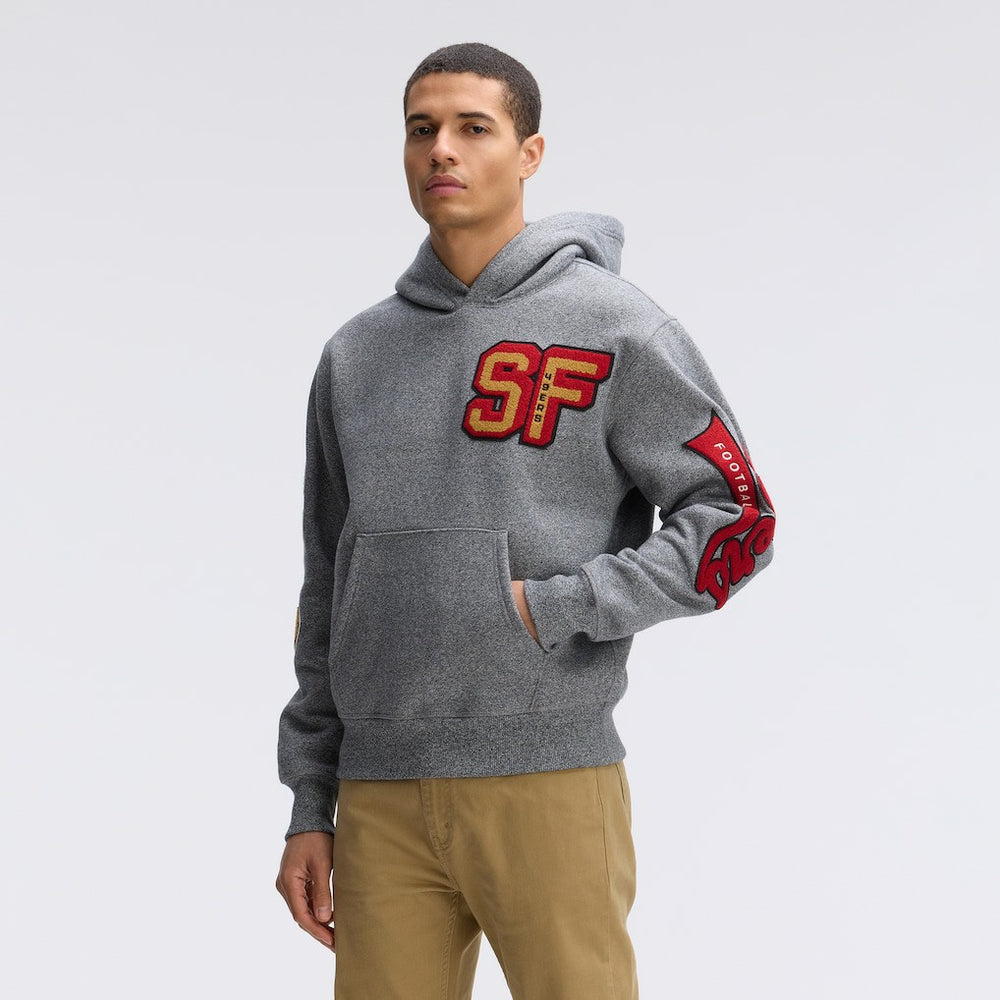 San Francisco 49ers IconicFleece Letterman Hoodie | NFL Discount