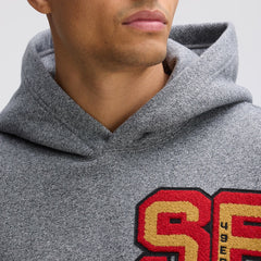 San Francisco 49ers IconicFleece Letterman Hoodie | NFL Discount