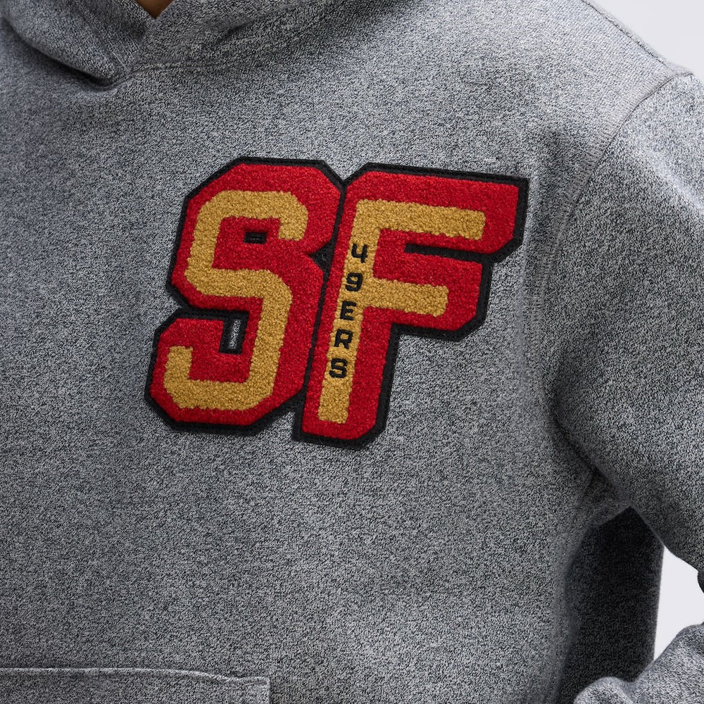 San Francisco 49ers IconicFleece Letterman Hoodie | NFL Discount