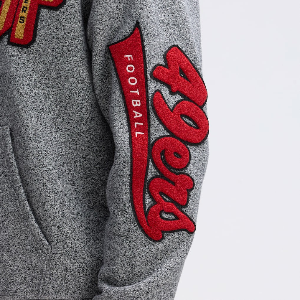 San Francisco 49ers IconicFleece Letterman Hoodie | NFL Discount
