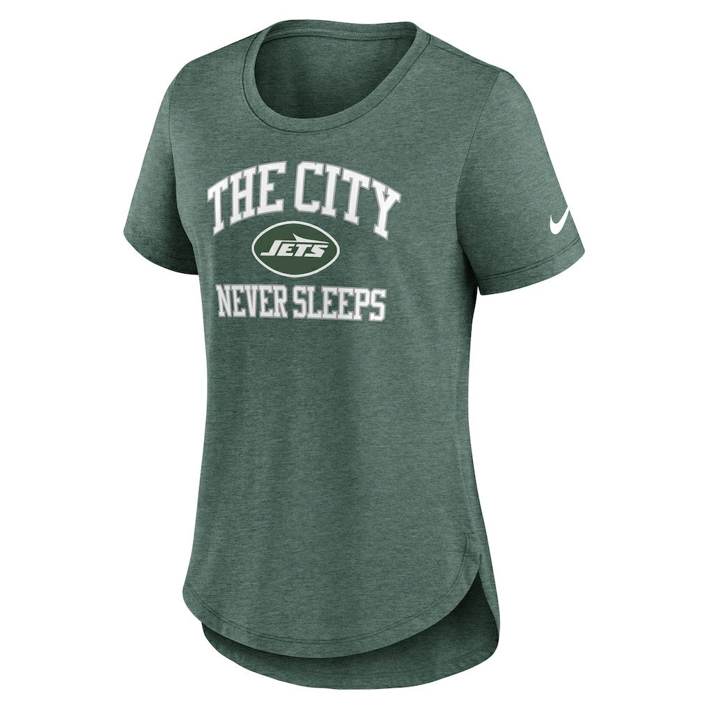 New York Jets Women's The City Never Sleeps Tri-Blend T-Shirt | NFL Sale
