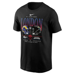 Jacksonville Jaguars Los Angeles Rams vs.  International Games London 2025 T-Shirt | NFL Discount