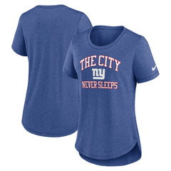 New York Giants Women's The City Never Sleeps Tri-Blend T-Shirt | NFL Near me
