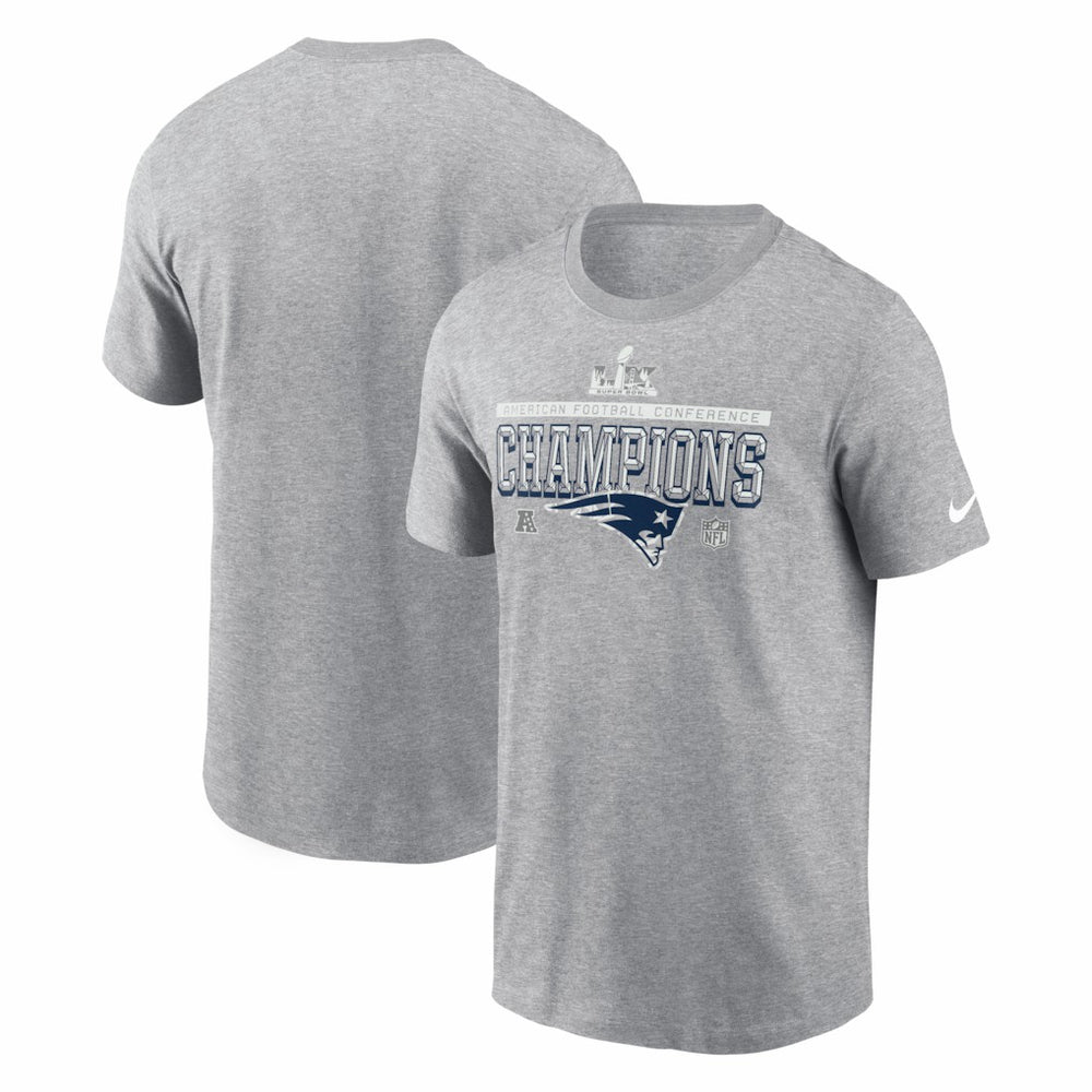 New England Patriots 2025 AFC Champions Locker Room Trophy Collection Tall T-Shirt | NFL On sale