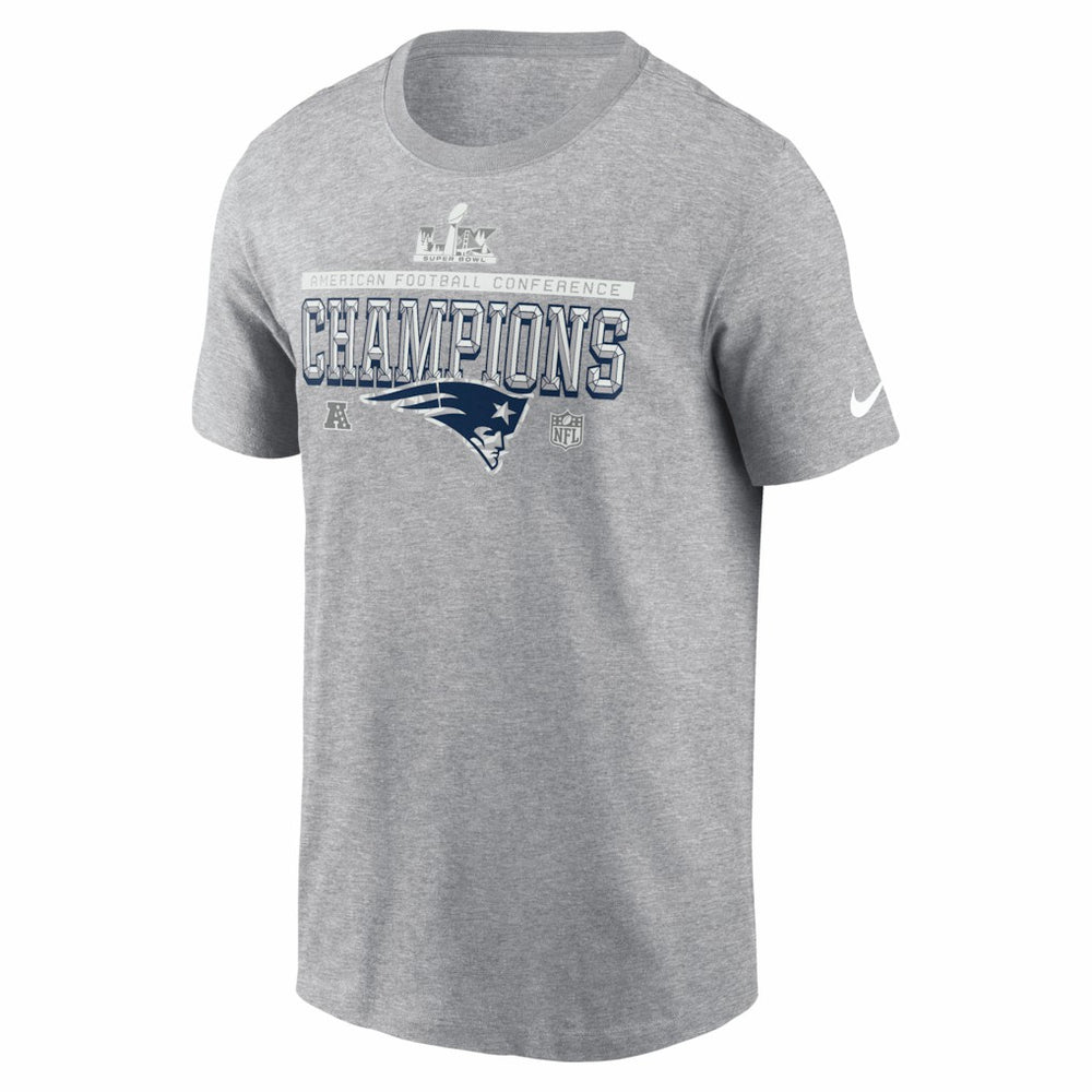 New England Patriots 2025 AFC Champions Locker Room Trophy Collection Tall T-Shirt | NFL On sale